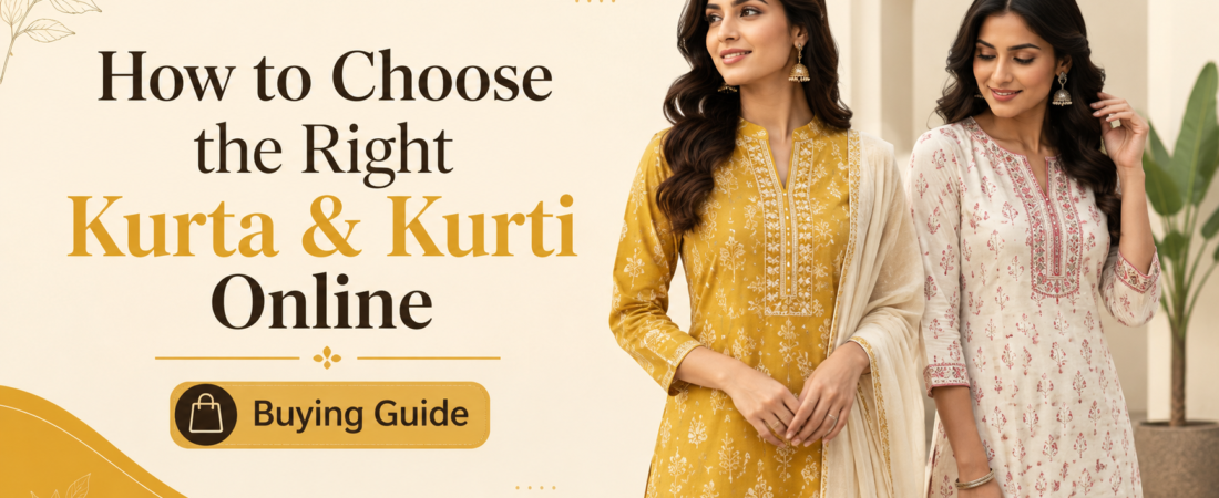 How to Choose the Right Kurta & Kurti Online – A Practical Buying Guide